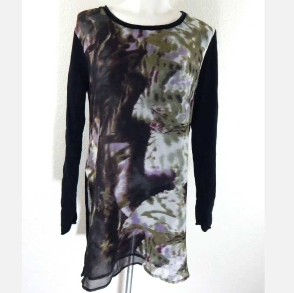 Stella Carakasi Abstract Printed Tunic Top